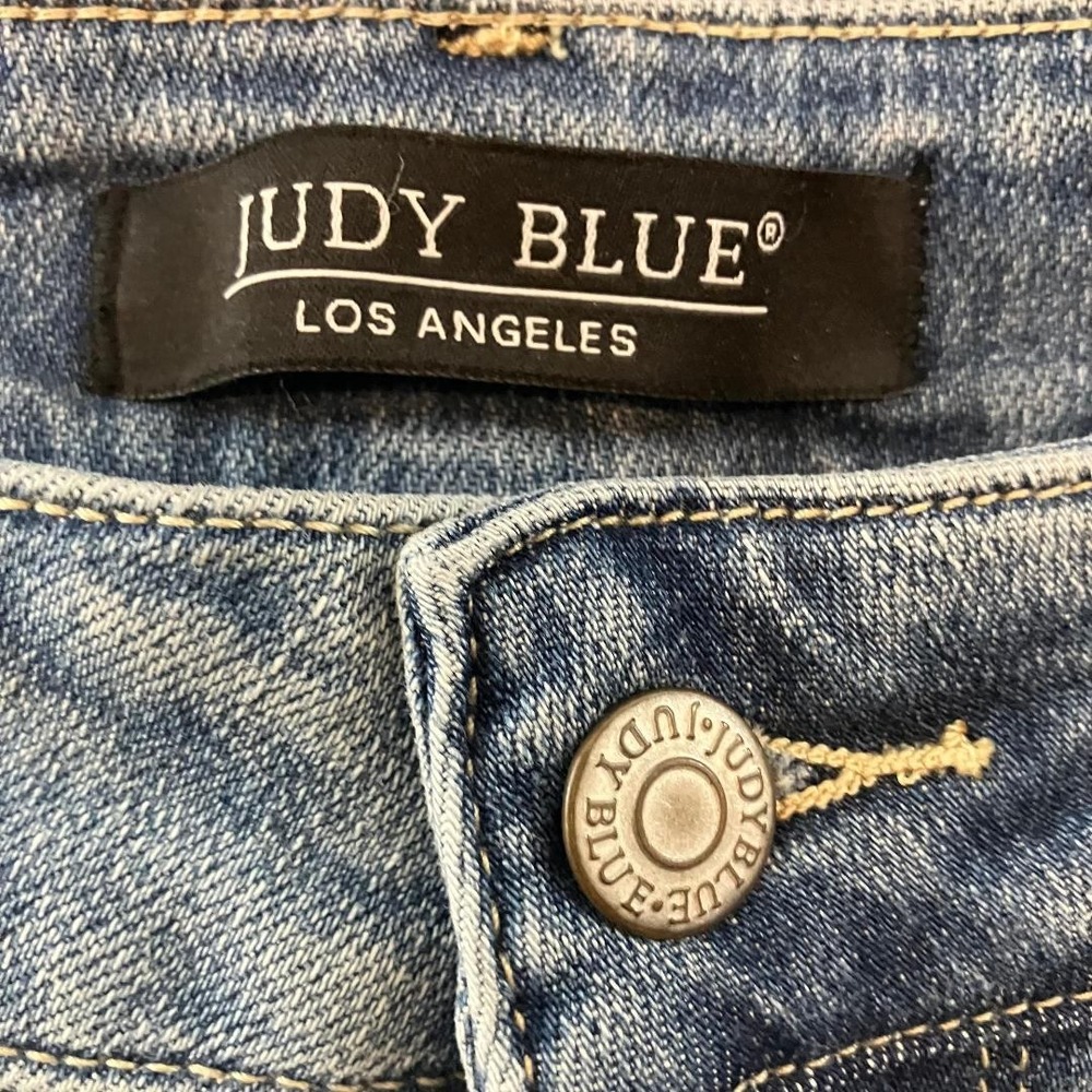 NWT Judy Blue Womens High Waist Distressed Skinny Jeans Light Blue Plus Size 20W - Picture 5 of 10